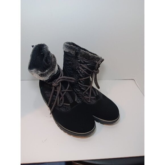 BearPaw Shoes - Bearpaw Women's 10 Sunta Waterproof Fur Lined Thermal Tested Black Boots